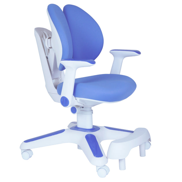 Ergonomic Children Kids Study Desk and Chair Set Height Adjustable - Blue - Shoppers Haven  - Furniture > Bar Stools & Chairs     