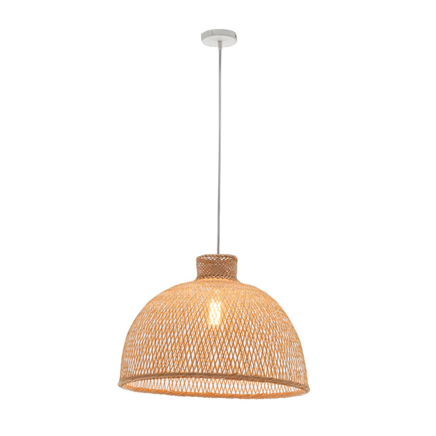 Natural Hand Woven Bamboo Dome Pendant Lamp Hanging Light Rattan Style - Shoppers Haven  - Home & Garden > Lighting     