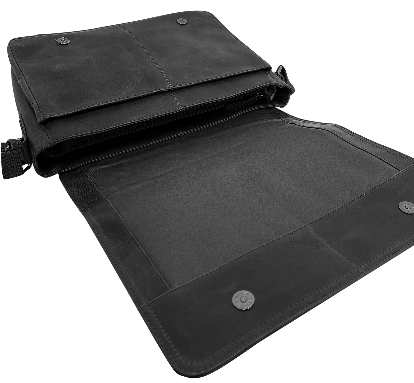 Futura Mens Laptop Messenger Sling Bag School Work Shoulder Strap - Black - Shoppers Haven  - Gift & Novelty > Bags     