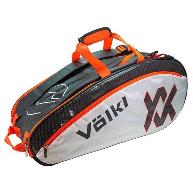 Volkl Tour Combi 6 Racquet Tennis Bag V70002 - Charcoal/White/Lava - Shoppers Haven  - Sports & Fitness > Exercise, Gym and Fitness     