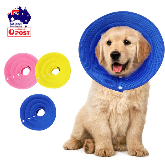 Pet Dog Cat Elizabethan Collar Adjustable Cone Mesh Recovery Multicolor - Shoppers Haven  - Pet Care > Cleaning & Maintenance     