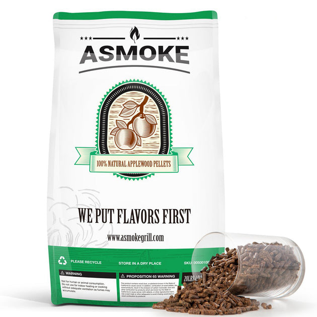 Asmoke 9.5kg of 100% Pure Applewood Pellets - Shoppers Haven  - Home & Garden > BBQ     
