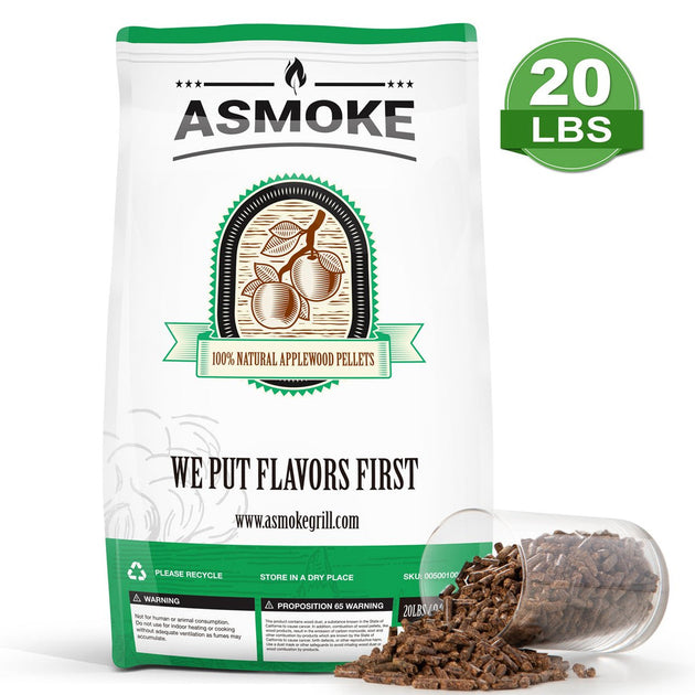 Asmoke 9.5kg of 100% Pure Applewood Pellets - Shoppers Haven  - Home & Garden > BBQ     