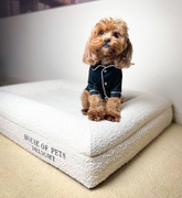 HOPD Memory Foam Dog Bed in Bouclé - Medium - Shoppers Haven  - Pet Care > Dog Supplies     