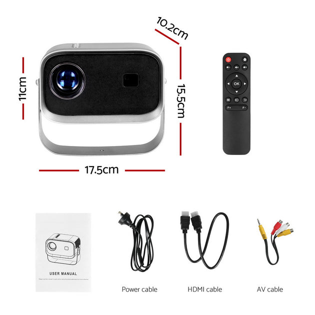 Devanti Mini Video Projector 1080P - Shoppers Haven  - Audio & Video > Projectors & Accessories     