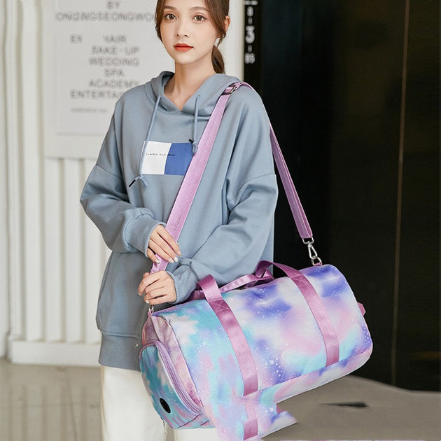 Large Capacity Waterproof Graffiti Print Sports Fitness Bag - Shoppers Haven  - Fashion Backpack     
