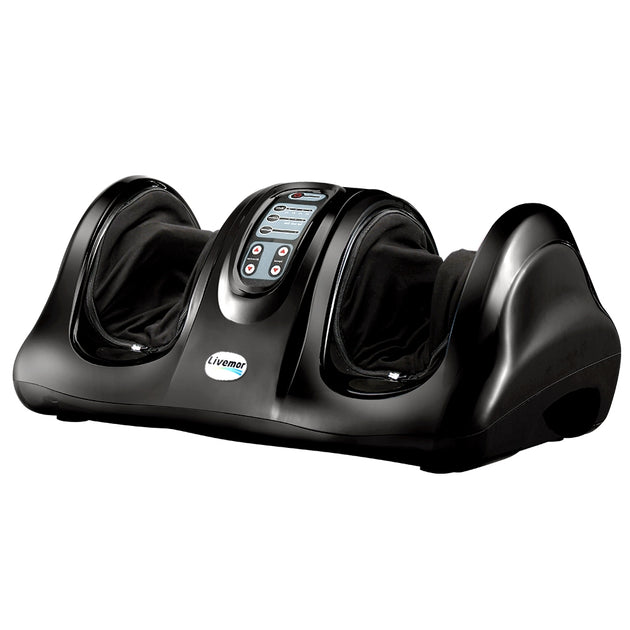 Livemor Foot Massager Shiatsu Massagers Electric Remote Roller Kneading Black - Shoppers Haven  - Health & Beauty > Massage     
