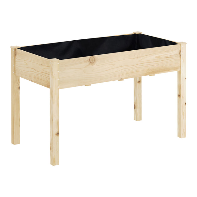 Greenfingers Garden Bed Elevated 120x60x80cm Wooden Planter Box Raised Container - Shoppers Haven  - Home & Garden > Garden Beds     