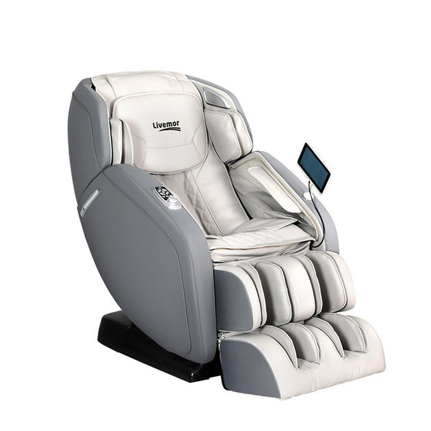 Livemor 4D Massage Chair Electric Recliner Home Massager Gary - Shoppers Haven  - Health & Beauty > Massage     