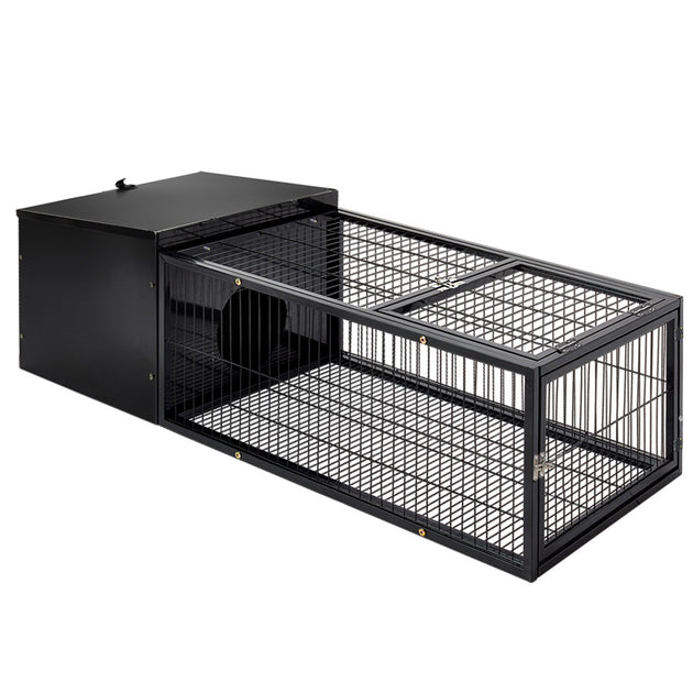 i.Pet Rabbit Cage 122x52cm Hutch Enclosure Carrier Metal - Shoppers Haven  - Pet Care > Coops & Hutches     