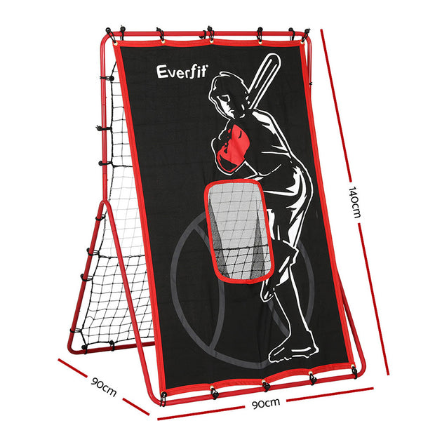 Everfit 2 in 1 Baseball Net Target Zone Rebound Net Pitching Target Hitter - Shoppers Haven  - Sports & Fitness > Basketball & Accessories     