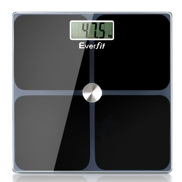 Everfit Body Fat Bathroom Scale Weighing Tracker Gym 180KG - Shoppers Haven  - Home & Garden > Scales     