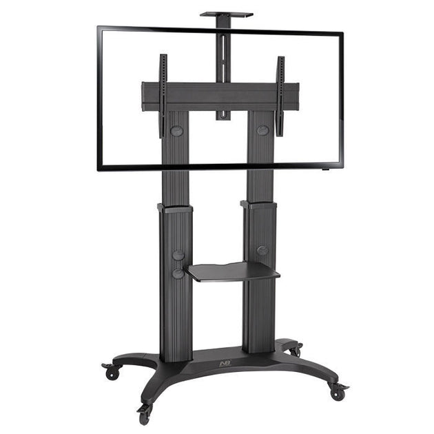 NORTH BAYOU HEIGHT ADJUSTABLE TROLLEY FOR TV SCREEN SIZE 55-80 MAX 56.8KG - Shoppers Haven  - Audio & Video > TV Accessories     