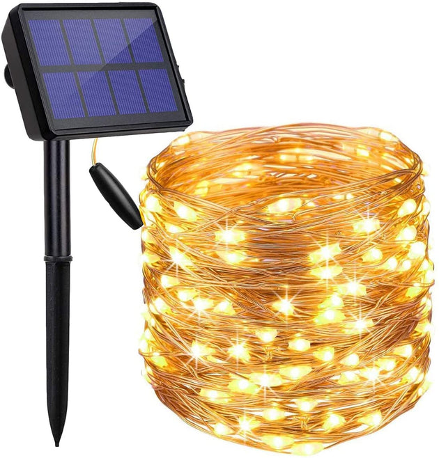 200 Waterproof LED Solar Fairy Light Outdoor with 8 Lighting Modes for Home,Garden and Decoration - Shoppers Haven  - Home & Garden > Garden Lights     