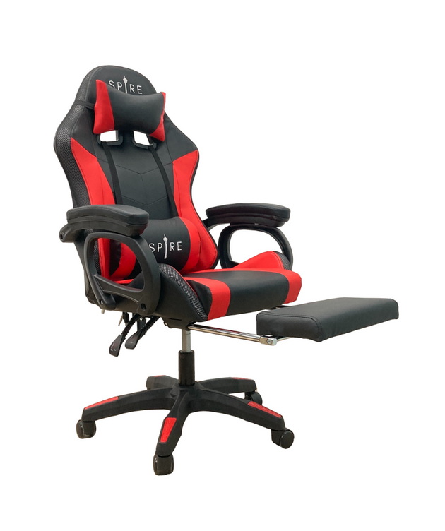 Spire ONYX LED, Bluetooth, Massage Gaming Chair Red/Black - Shoppers Haven  - Gift & Novelty > Games     