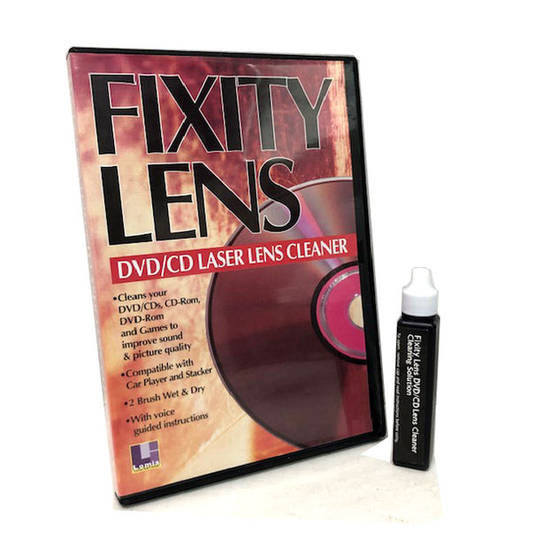 Lomis Fixity Lens Pro Care Lens Cleaner DVD Game CD Stacker Compatible - Shoppers Haven  - Audio & Video > TV Accessories     