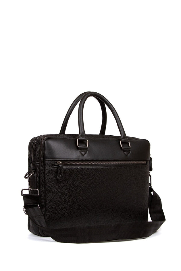 Leather Briefcase/Shoulder Bag - Shoppers Haven  - Travel Bags     