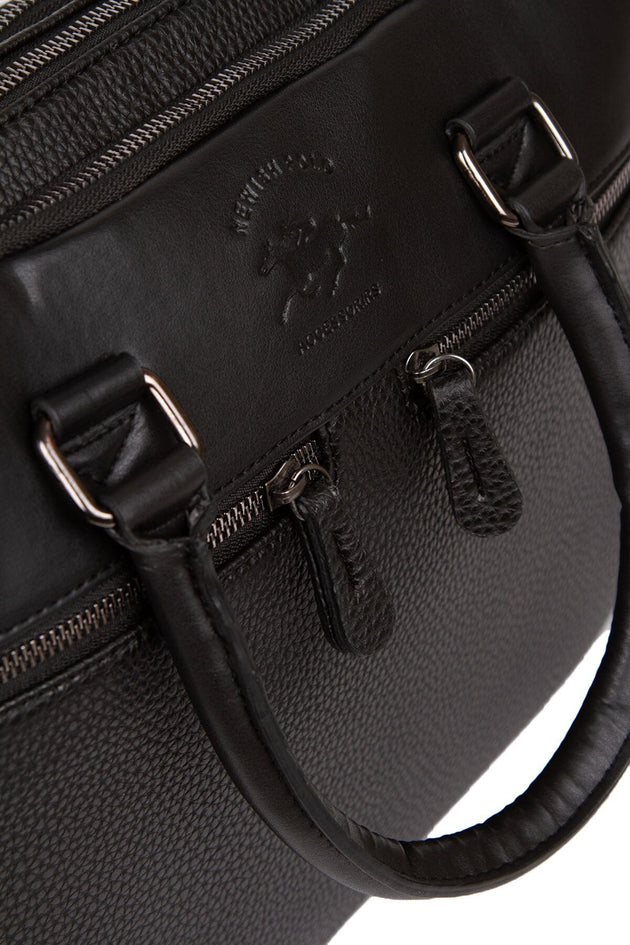 Leather Briefcase/Shoulder Bag - Shoppers Haven  - Travel Bags     