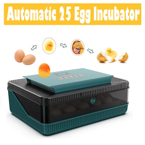 Digital Led Fully Automatic 25 Egg Incubator Hatch Turning Chicken Eggs Poultry - Shoppers Haven  - Pet Care > Coops & Hutches     