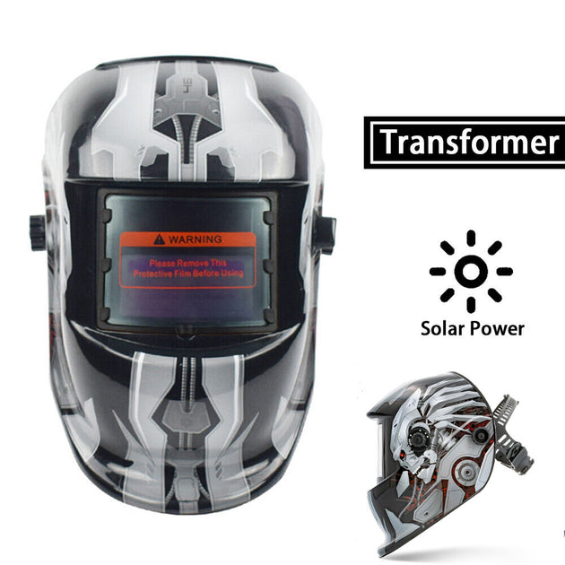Transformer Solar Welding Helmet Auto Darkening Welder Soldering Lens ARC TIG MIG MAG Mask - Shoppers Haven  - Outdoor > Others     