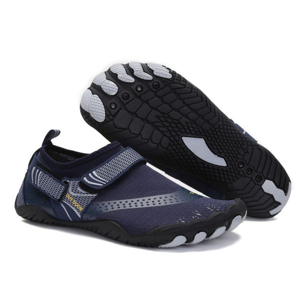 Men Women Water Shoes Barefoot Quick Dry Aqua Sports Shoes - Blue Size EU40 = US7 - Shoppers Haven  - Outdoor > Outdoor Shoes     
