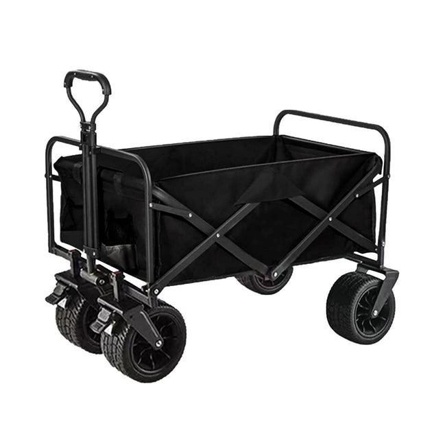 Folding Cart Small Black - Shoppers Haven  - Outdoor > Picnic     