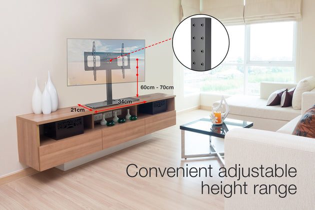 FORTIA TV Stand Mount 37-55 Inch Television Small Modern Universal Up to 55" - Shoppers Haven  - Audio & Video > TV Accessories     