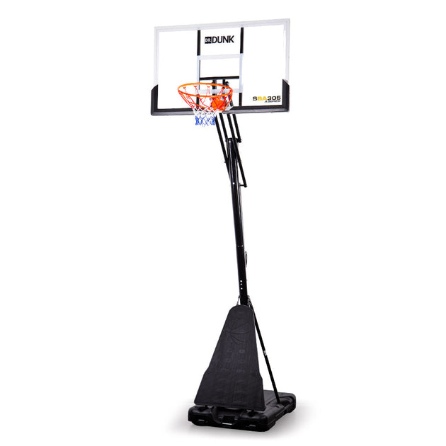 Dr.Dunk 3.05M Portable Basketball Hoop Stand System Height Adjustable Net Ring Rim Slam Backboard - Shoppers Haven  - Sports & Fitness > Basketball & Accessories     