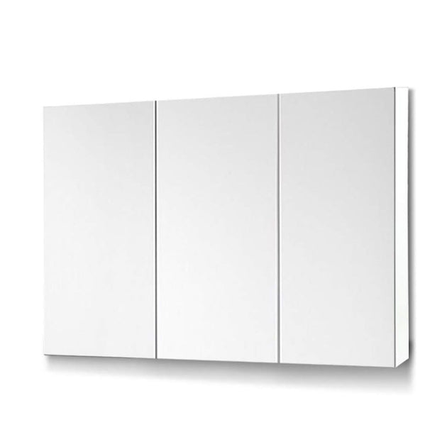 EKKIO Bathroom Vanity Mirror with Triple Door Storage Cabinet (White) EK-VMS-101-LR - Shoppers Haven  - Health & Beauty > Cosmetic Storage     