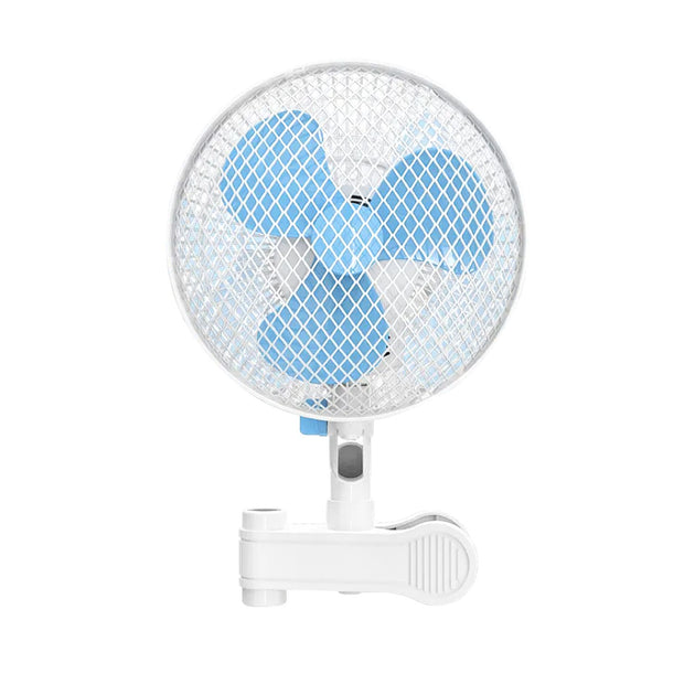 GOMINIMO Portable Oscillating Clip Fan With 2 Speed (White+Blue)GO-CF-102-YZ - Shoppers Haven  - Appliances > Fans     