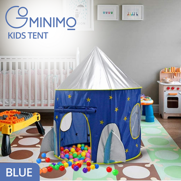 GOMINIMO 3 in 1 Sky Style Kids Play Tent with Carrying Bag (Blue and Yellow) GO-KT-100-LK - Shoppers Haven  - Baby & Kids > Kid's Furniture     