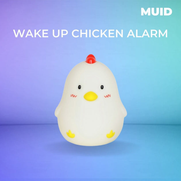 Muid Wake Up Chicken Night Lamp Alarm Clock White HM--104-MUID - Shoppers Haven  - Home & Garden > Lighting     