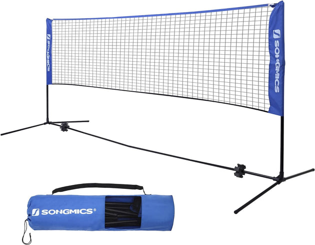 SONGMICS 3m Portable Tennis Badminton Net Blue SYQ300V1 - Shoppers Haven  - Sports & Fitness > Fitness Accessories     