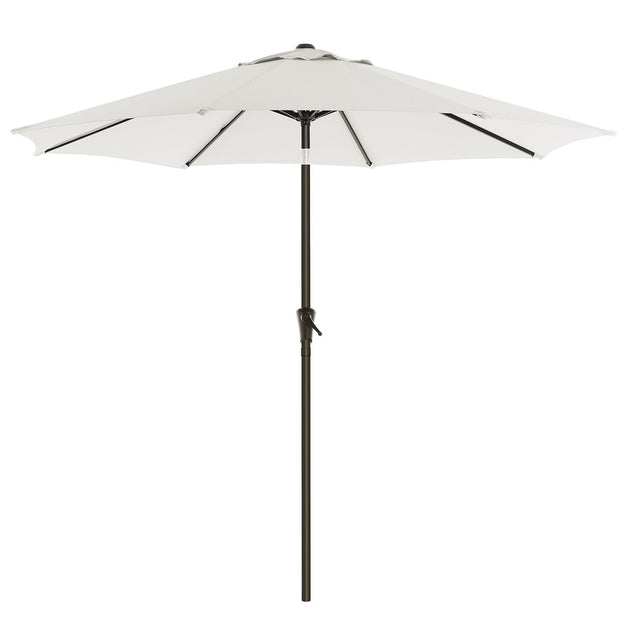 SONGMICS 2.7m Patio Outdoor Table Umbrella White - Shoppers Haven  - Outdoor > Others     