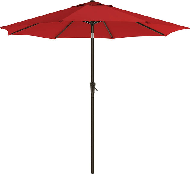 SONGMICS 2.7m Patio Outdoor Table Umbrella Red - Shoppers Haven  - Outdoor > Others     