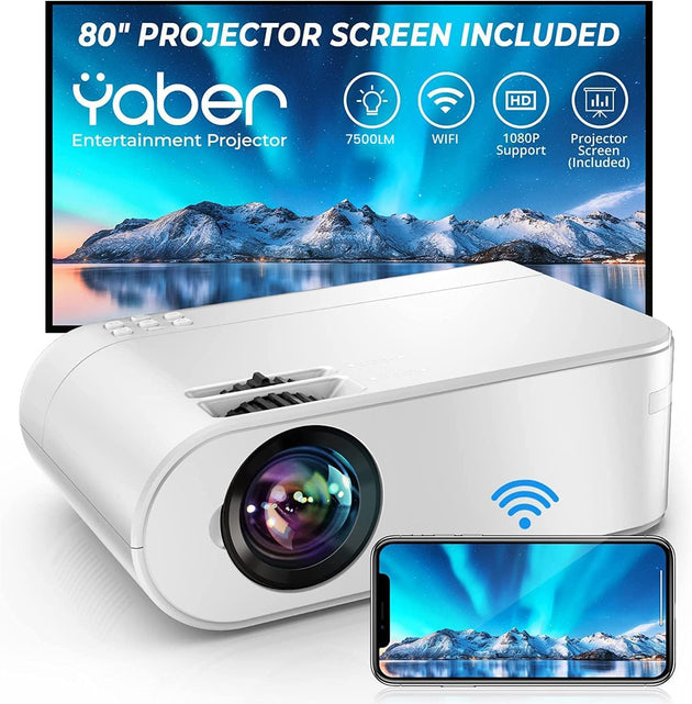 YABER V2 Native 720P LCD Entertainment Projector - Shoppers Haven  - Audio & Video > Projectors & Accessories     