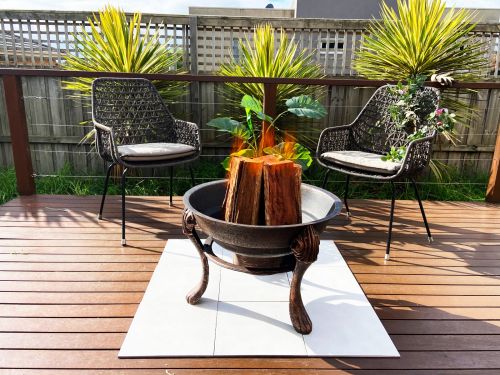 Vesuvius Firepit BBQ with Lid - Shoppers Haven  - Home & Garden > Firepits     