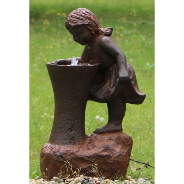 Girl at Water Fountain - Shoppers Haven  - Home & Garden > Fountains     