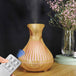 Essential Oil Aroma Diffuser and Remote - 500ml Tulip Top Wood Mist Humidifier - Shoppers Haven  - Appliances > Aroma Diffusers & Humidifiers     