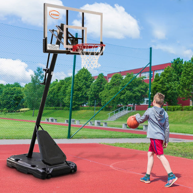 Kahuna Portable Basketball Hoop System 2.3 to 3.05m for Kids & Adults - Shoppers Haven  - Sports & Fitness > Basketball & Accessories     