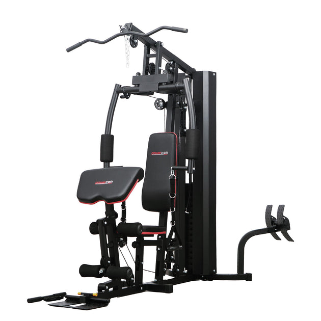 Powertrain Jx-89 Multi Station Home Gym 68kg Weight Cable Machine - Shoppers Haven  - Sports & Fitness > Fitness Accessories     