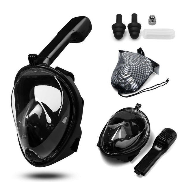 Full Face Diving Seaview Snorkel Snorkeling Mask Swimming Goggles for GoPro AU S M - Shoppers Haven  - Outdoor > Others     