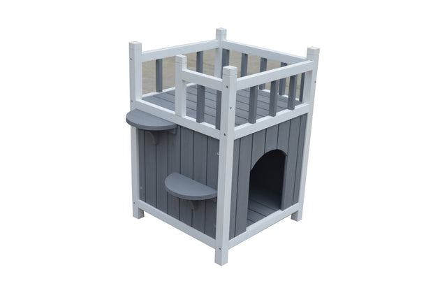 YES4PETS Cat Shelter Condo with Escape Door Rabbit Kitty House Cave - Shoppers Haven  - Pet Care > Coops & Hutches     