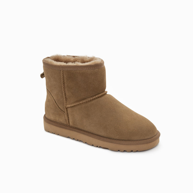 Ugg Boots Genuine Australian Sheepskin Unisex Mini Classic Suede (Olive, EU41) - Shoppers Haven  - Outdoor > Outdoor Shoes     