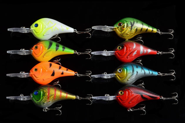 8x 9.5cm Popper Crank Bait Fishing Lure Lures Surface Tackle Saltwater - Shoppers Haven  - Outdoor > Fishing     