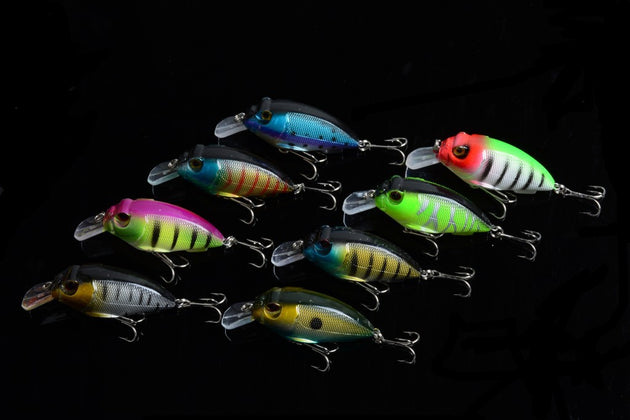 8x 7cm Popper Crank Bait Fishing Lure Lures Surface Tackle Saltwater - Shoppers Haven  - Outdoor > Fishing     