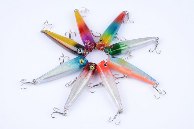 8X 6.5cm Popper Poppers Fishing Lure Lures Surface Tackle Fresh Saltwater - Shoppers Haven  - Outdoor > Fishing     
