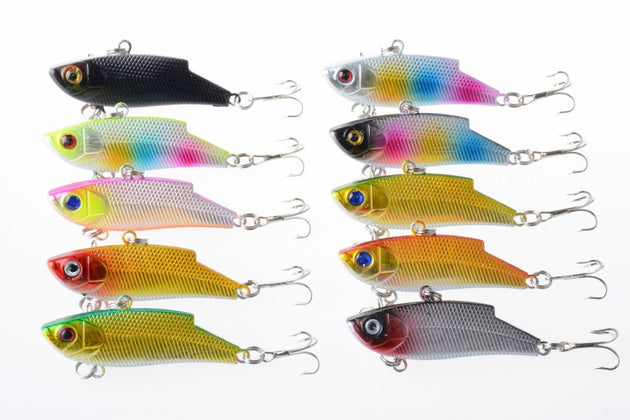 10x 5.5cm Vib Bait Fishing Lure Lures Hook Tackle Saltwater - Shoppers Haven  - Outdoor > Fishing     