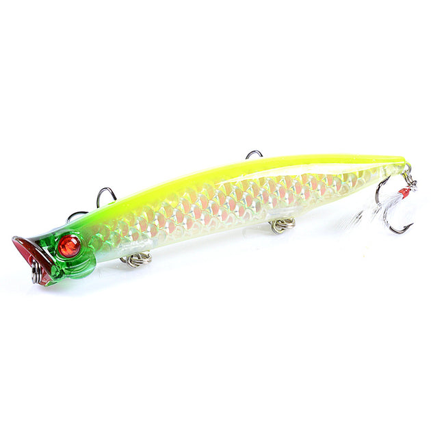 6x Popper Poppers 11.7cm Fishing Lure Lures Surface Tackle Fresh Saltwater - Shoppers Haven  - Outdoor > Fishing     