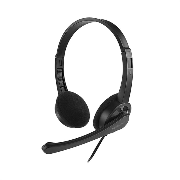 3.5mm Multi Device Stereo Headset Adjustable Headband Noiseless Volume Control - Shoppers Haven  - Electronics > Headphones and Earphones     